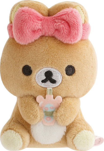 サンエックス「Makeup Rilakkuma てのりぬいぐるみ」リラックマ（おすわり）（C）2025 SAN-X CO., LTD. ALL RIGHTS RESERVED.