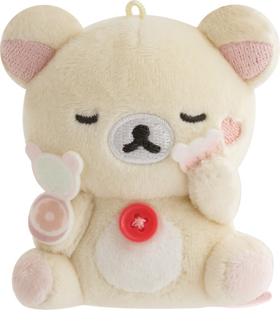 サンエックス「Makeup Rilakkuma てのりぬいぐるみ」コリラックマ（おすわり）（C）2025 SAN-X CO., LTD. ALL RIGHTS RESERVED.