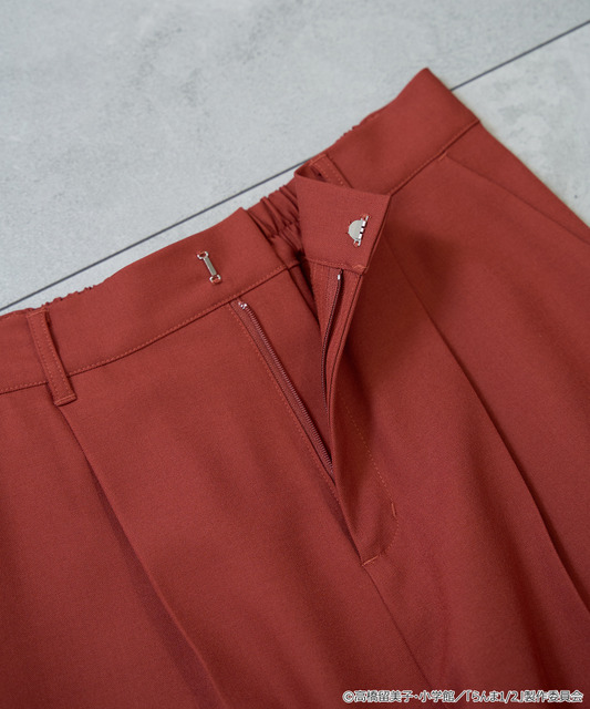 TVアニメ『らんま1/2』× earth music＆ecology Japan Label「チャイナパンツ」ボルドー（C）高橋留美子・小学館/「らんま1/2」製作委員会