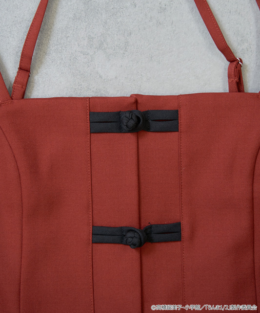 TVアニメ『らんま1/2』× earth music＆ecology Japan Label「チャイナビスチェ」ボルドー（C）高橋留美子・小学館/「らんま1/2」製作委員会