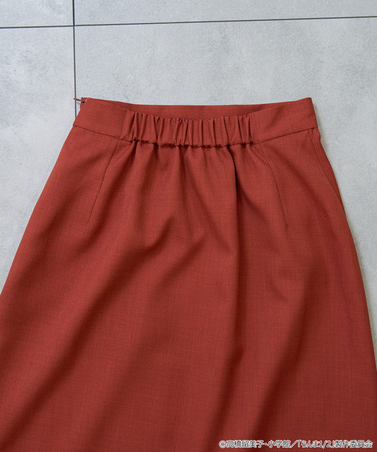 TVアニメ『らんま1/2』× earth music＆ecology Japan Label「チャイナスカート」ボルドー（C）高橋留美子・小学館/「らんま1/2」製作委員会