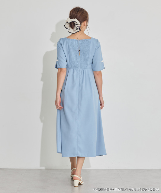 TVアニメ『らんま1/2』× earth music＆ecology Japan Label「チャイナワンピース」ライトブルー　着用イメージ（C）高橋留美子・小学館/「らんま1/2」製作委員会