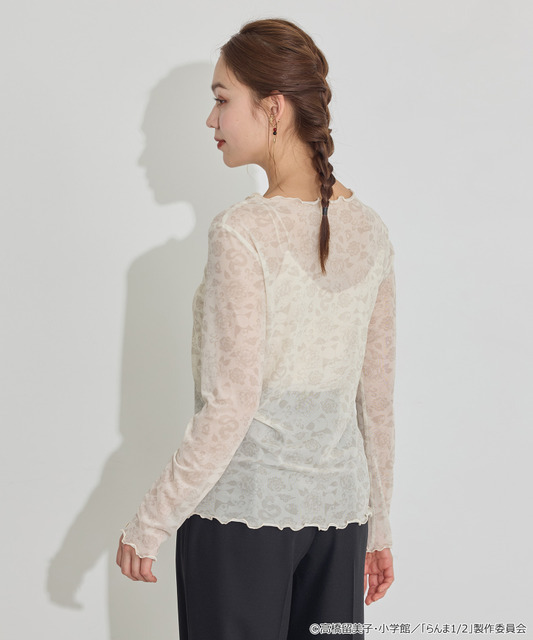 TVアニメ『らんま1/2』× earth music＆ecology Japan Label「シアートップス」アイボリー　着用イメージ（C）高橋留美子・小学館/「らんま1/2」製作委員会