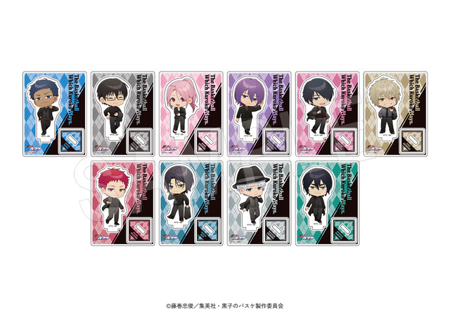 TVアニメ『黒子のバスケ』トレーディングミニアクリルスタンド　JF2026黒スーツver.（TypeB）（C）藤巻忠俊／集英社・黒子のバスケ製作委員会