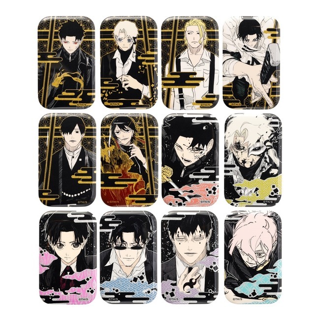 『カグラバチ』蒔絵風スクエア缶バッジコレクション第1弾（全12種／ランダム1種入り）