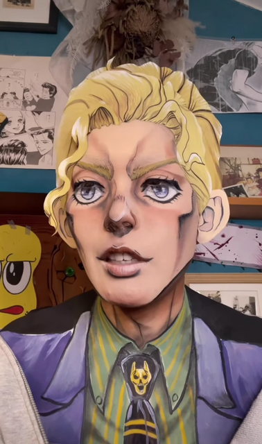 過去に再現した吉良吉影／YUIさん提供