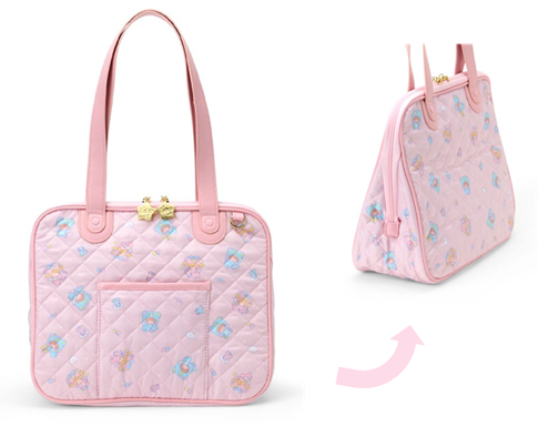 キルティングボストンバッグ