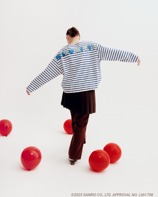 HELLO KITTYボーダーカットソー