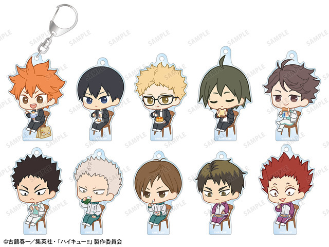 TVアニメ『ハイキュー!!』トレーディング ちびキャラ モーニングver. アクリルキーホルダー ver.A（C）古舘春一／集英社・「ハイキュー!!」製作委員会