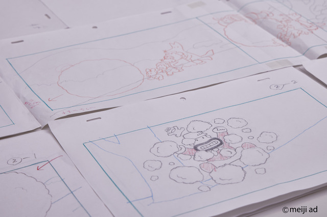 「明治プロビオヨーグルト R-1」第2弾 CM「雪だるま」篇原画