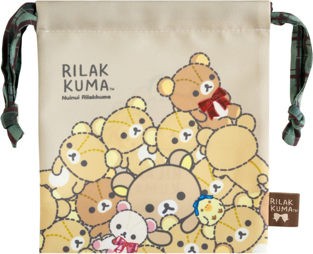 『リラックマ』マチ付巾着