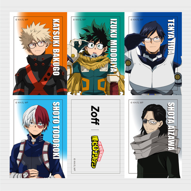 「Zoff｜僕のヒーローアカデミア」WEB購入特典ステッカー