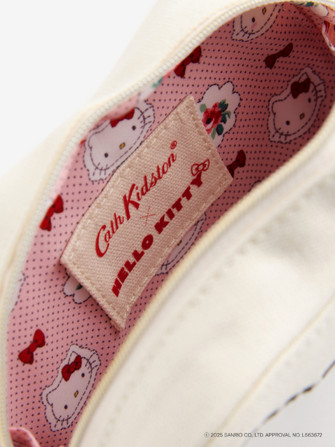 ハローキティ×Cath Kidston「フェイスキャンバスポーチ」