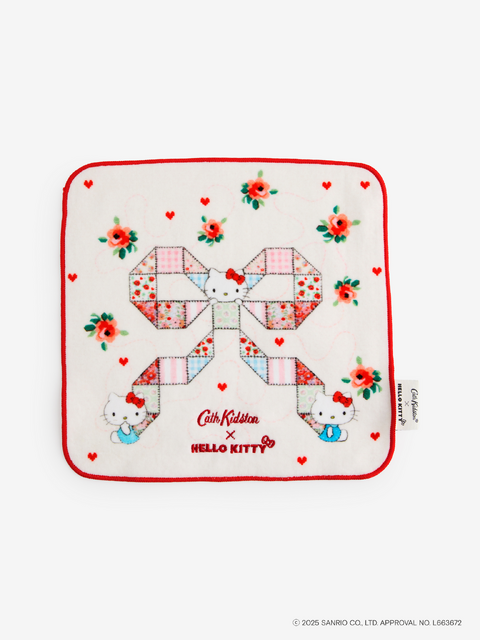 ハローキティ×Cath Kidston「タオルハンカチ Patchwork」
