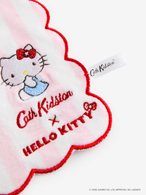ハローキティ×Cath Kidston「タオルハンカチ Stripe」