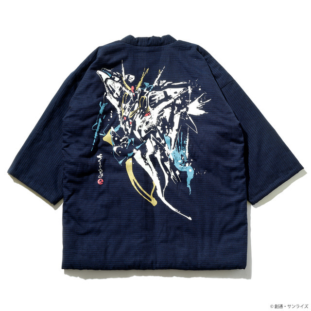 STRICT-G JAPAN 宮田織物『機動戦士ガンダム 閃光のハサウェイ キルケーの魔女』半纏　クスィーガンダム（ネイビー）