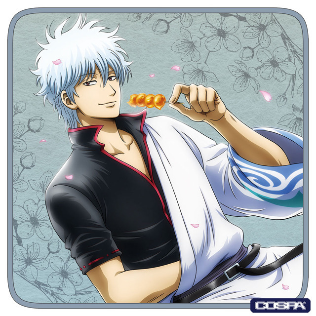 描き下ろし 坂田銀時 フルカラーハンドタオル 小窓から覗く景色Ver.