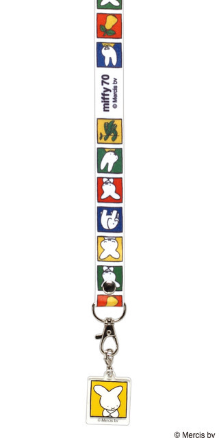 ミッフィー　70thアニバーサリーナインチェネックストラップ