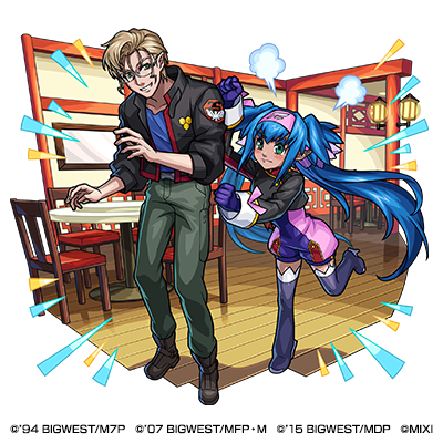 水属性　★5　S.M.S小隊 ミハエル＆クラン（進化）CV：神谷浩史（ミハエル・ブラン）豊口めぐみ（クラン・クラン）