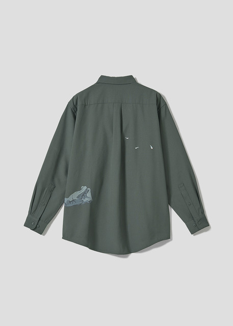 アニメ『チェンソーマン』×グラニフ「easy revenge！｜ルーズシャツ」背面