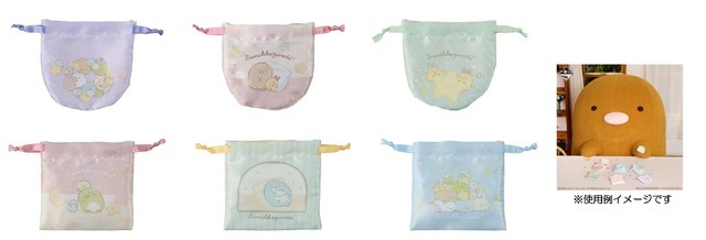 H賞：巾着コレクション（全6種） 約12cm