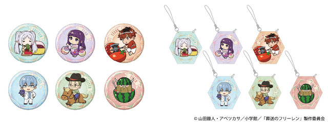 （左）缶バッチ（ランダム全6種）各880円　（右）ミニガーランド（全6種）各1,500円