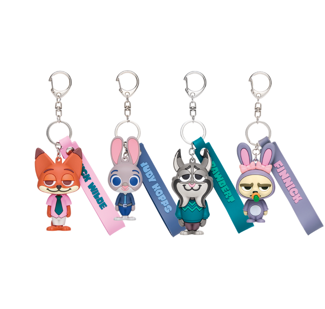 F賞：ラバーマスコットキーホルダー【全4種】