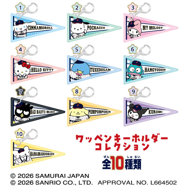 ワッペンキーホルダーコレクション　（ランダム10種） 　￥990（税込）