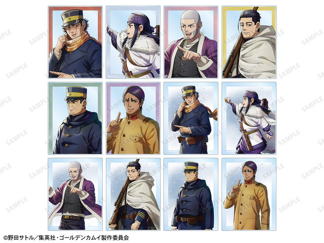 TVアニメ『ゴールデンカムイ』描き下ろし 歩みver. トレーディングアクリルカード（全12種）