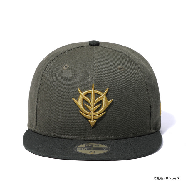 ニューエラ「59FIFTY 機動戦士ガンダム ジオン軍 ニューオリーブ ダークシーウィードバイザー」