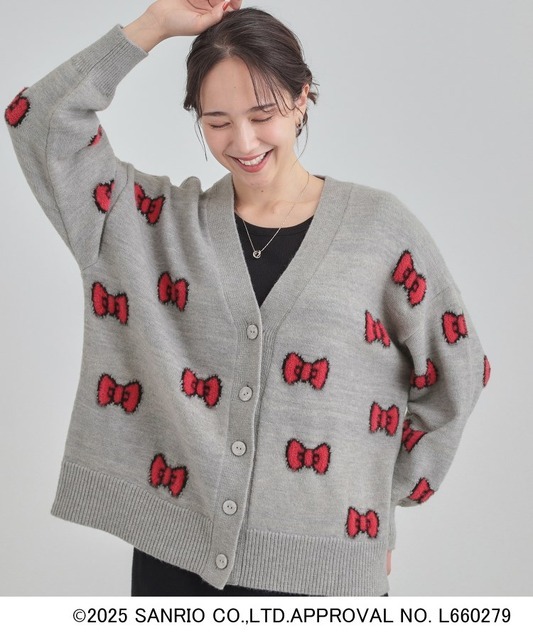 Vネックカーディガン