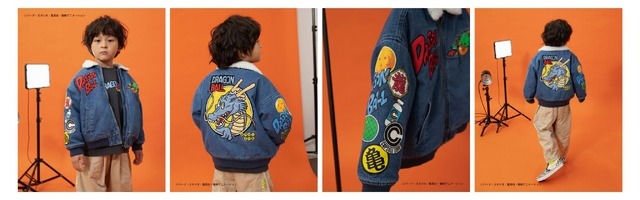 ドラゴンボールコラボ デニムボアジャケット