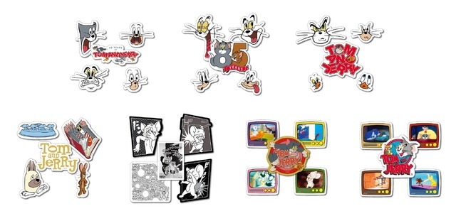 Happyくじ『TOM and JERRY FUNNY ART!』5　G賞 ステッカーセット（全7種）