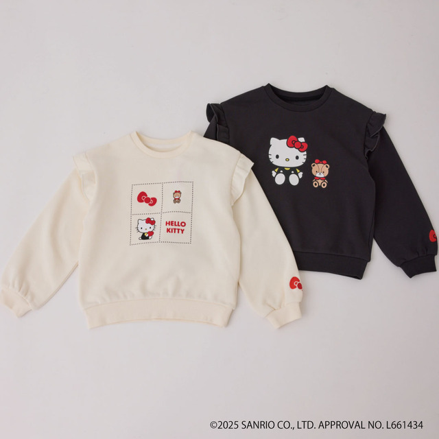 【KIDS】発砲プリント裏毛プルオーバー