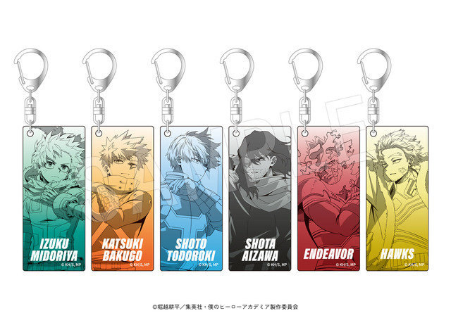 トレーディンググリッターアクリルキーホルダー（全6種）