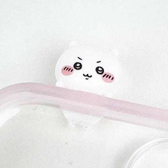 イラストと人形のシンプルなスマホケース