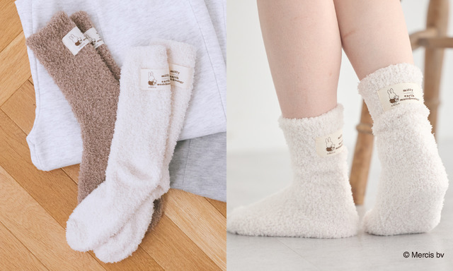 miffy/earth タグ付きモコモコソックス