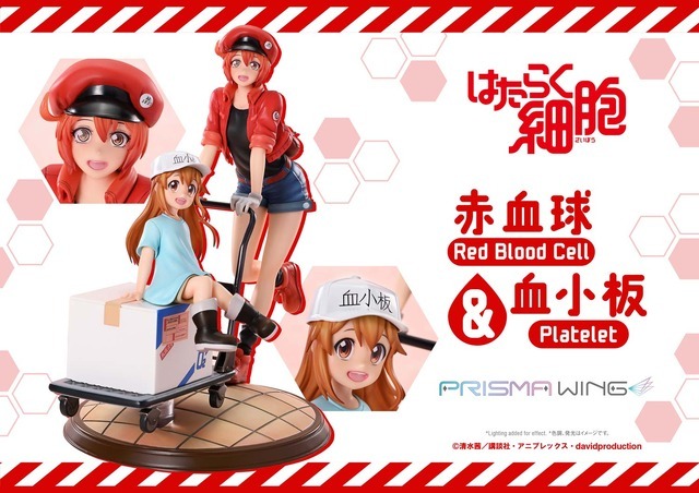 PRISMA WING「はたらく細胞 赤血球＆血小板」 PVCフィギュア