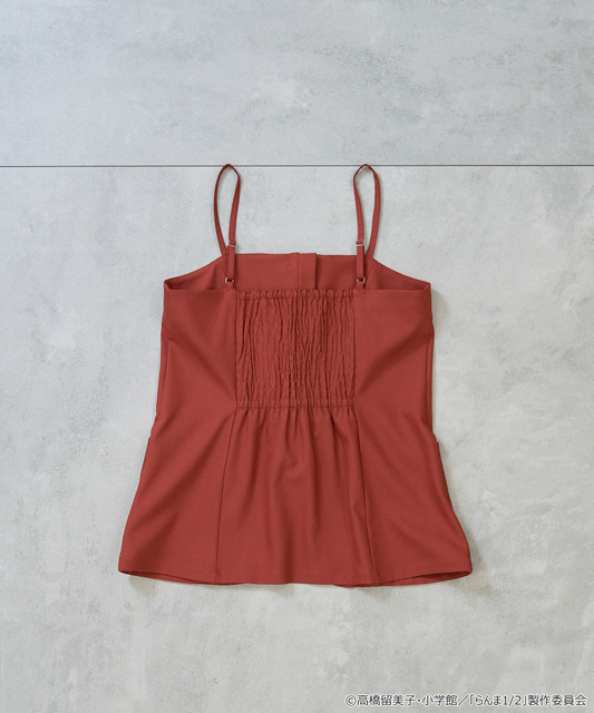 TVアニメ『らんま1/2』× earth music＆ecology Japan Label「チャイナビスチェ」ボルドー（C）高橋留美子・小学館/「らんま1/2」製作委員会