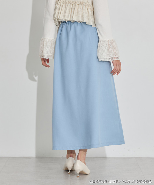 TVアニメ『らんま1/2』× earth music＆ecology Japan Label「チャイナスカート」ライトブルー　着用イメージ（C）高橋留美子・小学館/「らんま1/2」製作委員会