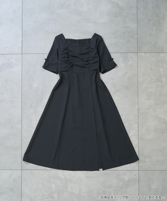 TVアニメ『らんま1/2』× earth music＆ecology Japan Label「チャイナワンピース」ブラック（C）高橋留美子・小学館/「らんま1/2」製作委員会