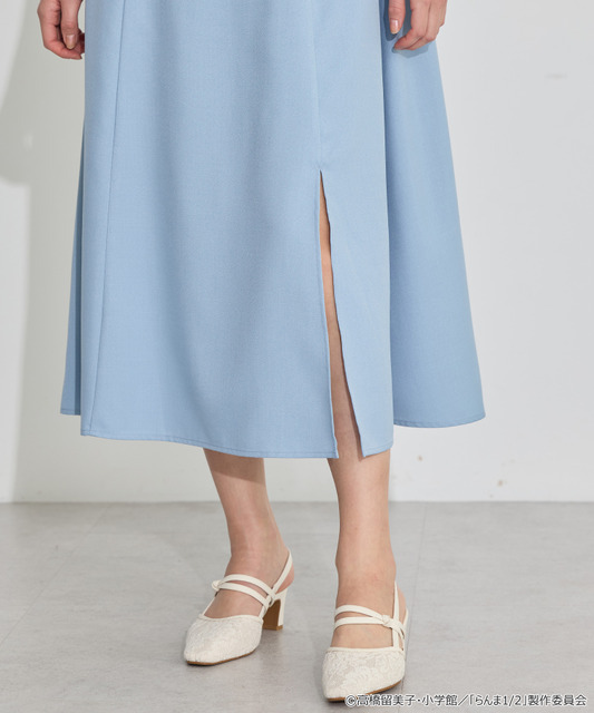 TVアニメ『らんま1/2』× earth music＆ecology Japan Label「チャイナワンピース」ライトブルー　着用イメージ（C）高橋留美子・小学館/「らんま1/2」製作委員会