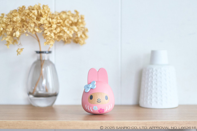 マイメロディ 木製だるま