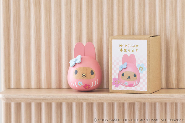 マイメロディ 木製だるま