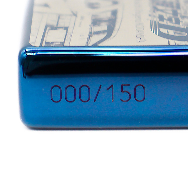 『頭文字D』「特別仕様ZIPPO 30周年記念モデル」ブルーチタン版