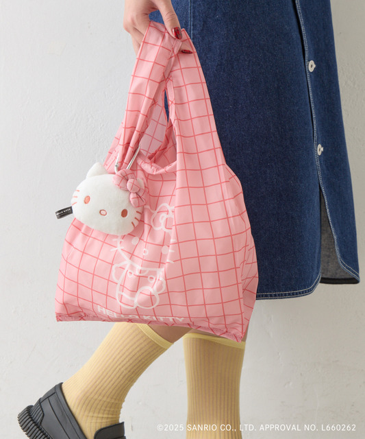 フェイスポーチ付きエコバッグ（ハローキティ）