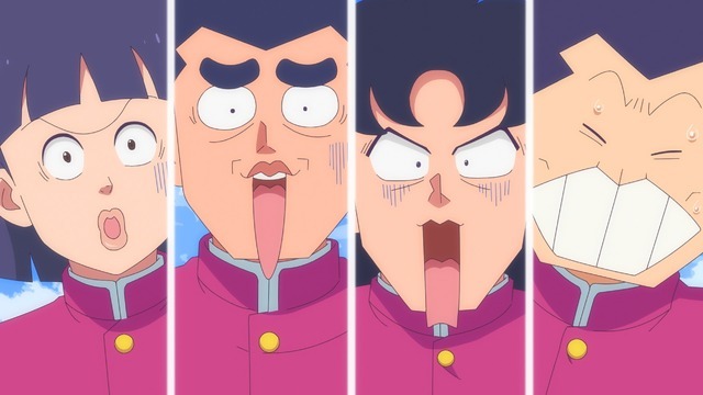 冬アニメ『ハイスクール！奇面組』第1話「奇面組登場！」先行場面カット