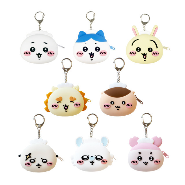 シリコンポーチ 全8種 各￥1,430(税込) モモンガ・くりまんじゅう・ラッコ・シーサー 古本屋は2/13（金）新発売