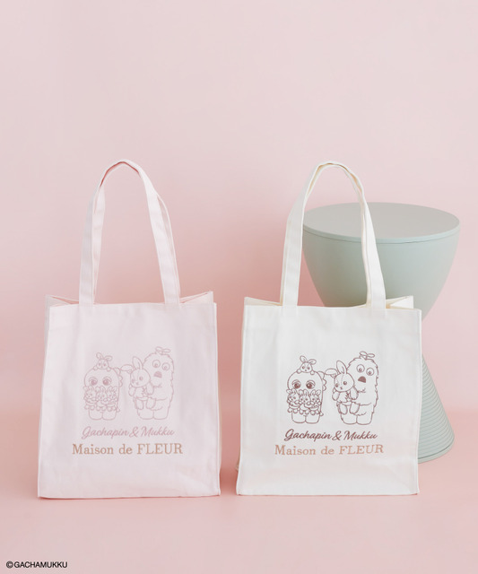 ガチャピンとムック スクエアトートバッグ