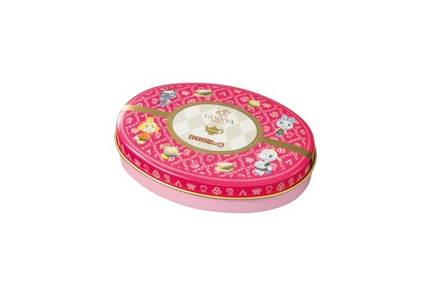 「ゴディバ meets どうぶつの森 アソートメント/Pink 6粒入 ティーマットセット」